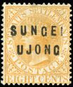 Straits Settlements overprinted SUNGEI UJONG