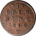 1 Pfenning (Archbishop Hieronymus von Colloredo)