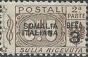 Pacchi Postali Overprint "Somalia Italiana"