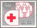 Red Cross and stilized people
