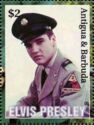 Elvis Presley in Light Grey Uniform and Cap