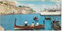 Malta. View of Grand Harbour showing the Maltese Dghajsa