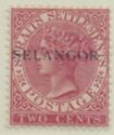 Straits Settlements overprinted SELANGOR.