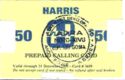 Harris network with GOMA handstamp