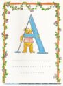 Bear Alphabet. Letter A