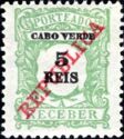 Numeral, overprinted "REPUBLICA"