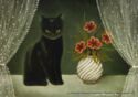 Cats Art by Anna Hollerer. "Murli im Fenster"