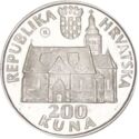 200 Kuna (900th Anniversary of the Zagreb Diocese and the City of Zagreb)