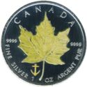 5 Dollars (Maple leaf yellow anchor)