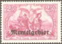 Imperial Post Office Berlin, overprint Memel-Area