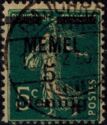 The Sower, Surcharged and Overprinted 'MEMEL'