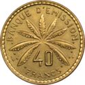 40 CFA Francs (No Date)