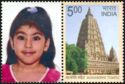 Greetings stamps - Mahabodhi Temple, Bodhgaya