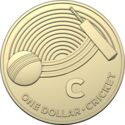 1 Dollar (The Great Aussie Coin Hunt - Letter C - Cricket)