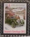 Lung Association Merry Christmas Vintage Car