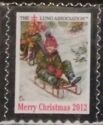 Lung Association Merry Christmas Children Sledging