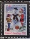 Lung Association Merry Christmas Child Santa Snowman