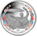 10 Dollars (Tokyo Summer Olympics - Skateboarding coloured)