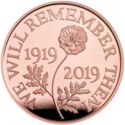 5 Pounds (Remembrance 100 Years. Gold)