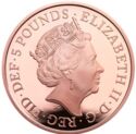 5 Pounds (Remembrance 100 Years. Gold)