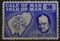 Churchill and Map of Calf of Man