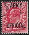 King Edward VII - Overprint - ARMY OFFICIAL