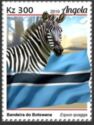 Flag of Botswana & Equus quagga