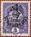 Austria Stamps Overprinted "ČESKO-SLOVENSKÝ STÁT" and Lion