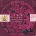 Various Pounds (Mint set 1993 - Symbols of heraldic tradition)