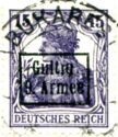 overprint on "Germania"