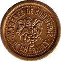 10 Centimes (Chambres de Commerce de L´Herault. Essai. No date)
