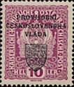 Austria Stamps Overprinted "PROVISORNÍ ČESKOSLOVENSKÁ VLÁDA"