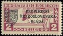 Austria Stamps Overprinted "PROVISORN脥 膶ESKOSLOVENSK脕 VL脕DA"
