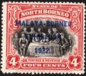 Signing Treaty with Sultan of Sulu, 1881 - overprinted