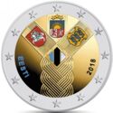 2 Euro (Centenary of the Foundation of the Independent Baltic States. Coloured 12)
