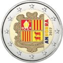 2 Euro (Coat of arms of Andorra. Coloured 4)