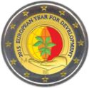 2 Euro (European Year for Development. Coloured)