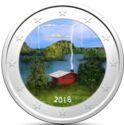 2 Euro (Finnish Sauna culture. Coloured 1)