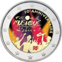 2 Euro (30th anniversary of the Day of Music. Coloured 1)