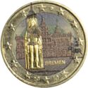 2 Euro (Bremen/Town Hall. Coloured 5)