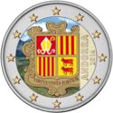 2 Euro (Coat of arms of Andorra. Coloured 2)