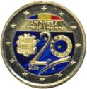 2 Euro (20th anniversary of the entry the Council of Europe. Coloured 3)