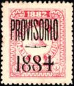 Overprint in black "PROVISORIO - 1884"