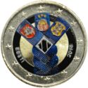 2 Euro (Centenary of the Foundation of the Independent Baltic States. Coloured 3)