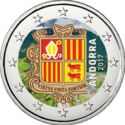 2 Euro (Coat of arms of Andorra. Coloured 7)