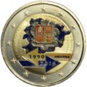 2 Euro (25th anniversary agreement European Union. Coloured 3)