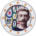2 Euro (150th birthday educator Pierre de Coubertin. Coloured 3)