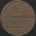 2 Pfennig (1/180 Thaler - A, B or D)