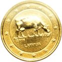 2 Euro (Dairy Farming. Gilded)