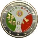2 Euro (40th Anniversary of the April 25. Coloured 3)